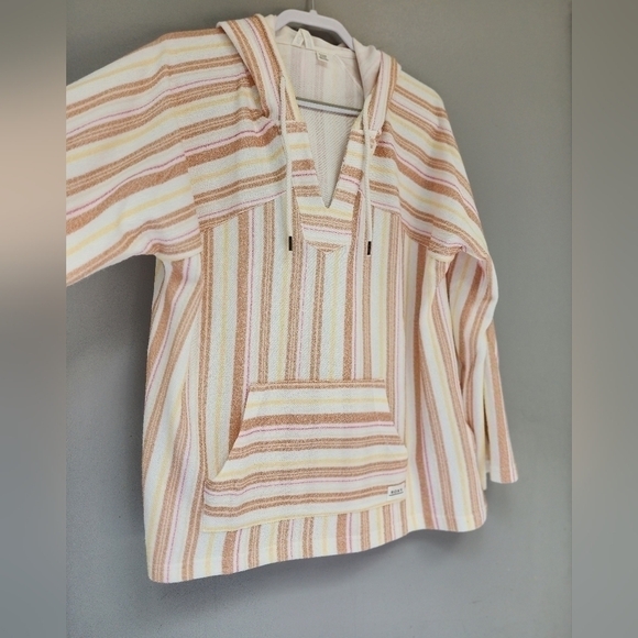 ROXY Wild & Free Striped Poncho Hoodie Size XXL - Picture 5 of 15